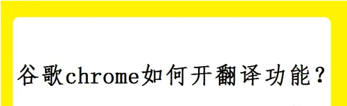 chrome翻译功能在哪