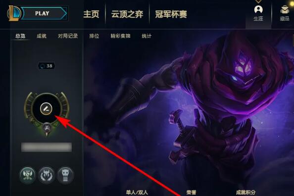 英雄联盟lol怎么把勋章去掉